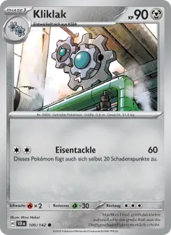 Pokémon-Karte Kliklak 100/142