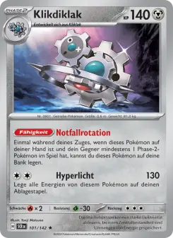 Pokémon-Karte Klikdiklak 101/142