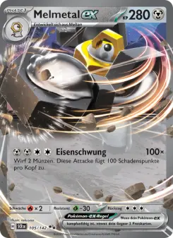 Pokémon-Karte Melmetal-ex 105/142