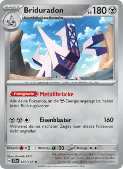 Pokémon-Karte Briduradon 107/142
