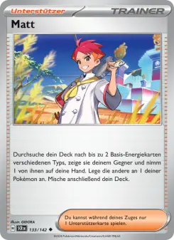 Pokémon-Karte Matt 133/142