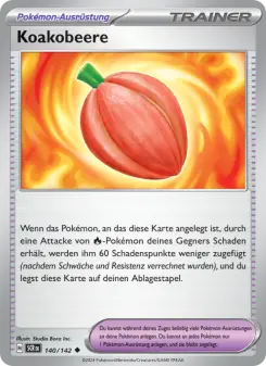 Pokémon-Karte Koakobeere 140/142