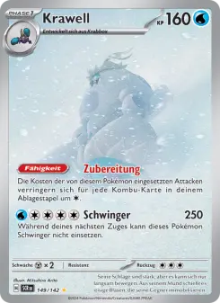 Pokémon-Karte Krawell 149/142
