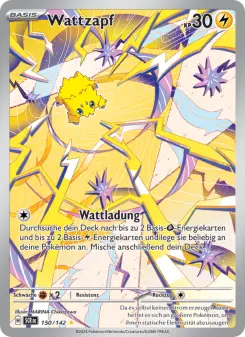 Pokémon-Karte Wattzapf 150/142