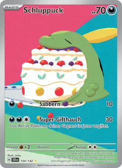 Pokémon-Karte Schluppuck 154/142