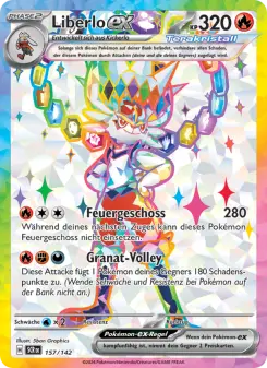 Pokémon-Karte Liberlo-ex 157/142