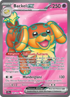 Pokémon-Karte Backel-ex 160/142