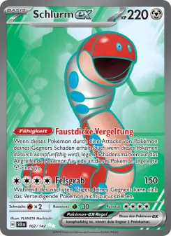 Pokémon-Karte Schlurm-ex 162/142