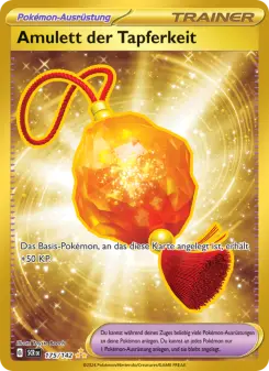 Pokémon-Karte Amulett der Tapferkeit 175/142