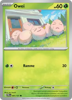 Pokémon-Karte Owei 001/131