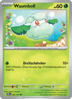 Pokémon-Karte Waumboll 007/131