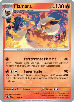 Pokémon-Karte Flamara 013/131