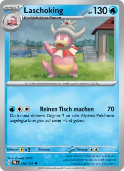Pokémon-Karte Laschoking 019/131
