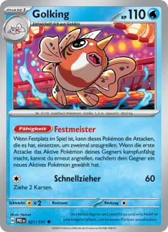 Pokémon-Karte Golking 021/131