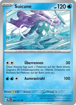 Pokémon-Karte Suicune 024/131