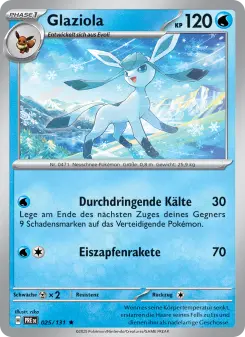 Pokémon-Karte Glaziola 025/131