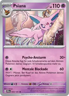 Pokémon-Karte Psiana 033/131