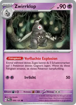 Pokémon-Karte Zwirrklop 036/131