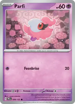 Pokémon-Karte Parfi 038/131