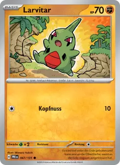 Pokémon-Karte Larvitar 047/131