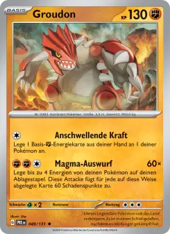 Pokémon-Karte Groudon 049/131