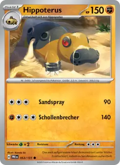 Pokémon-Karte Hippoterus 053/131