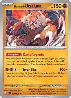 Pokémon-Karte Blutmond-Ursaluna 054/131
