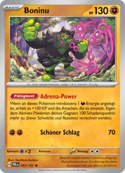 Pokémon-Karte Boninu 057/131