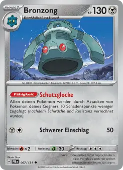 Pokémon-Karte Bronzong 067/131