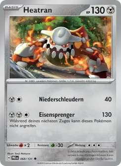 Pokémon-Karte Heatran 068/131