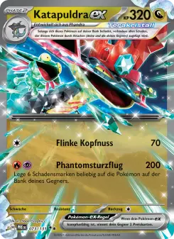 Pokémon-Karte Katapuldra-ex 073/131
