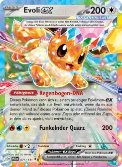 Pokémon-Karte Evoli-ex 075/131