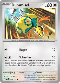 Pokémon-Karte Dummisel 079/131