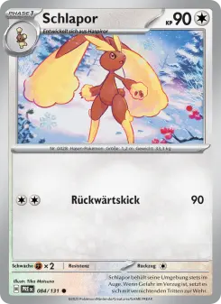 Pokémon-Karte Schlapor 084/131