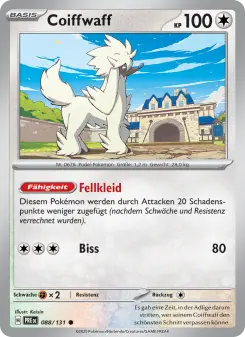 Pokémon-Karte Coiffwaff 088/131