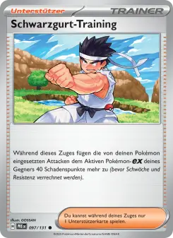 Pokémon-Karte Schwarzgurt-Training 097/131