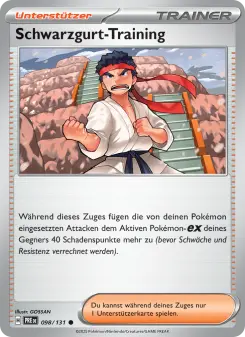 Pokémon-Karte Schwarzgurt-Training 098/131