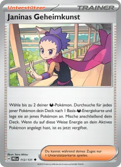 Pokémon-Karte Janinas Geheimkunst 112/131