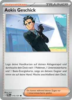 Pokémon-Karte Aokis Geschick 115/131