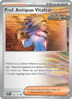 Pokémon-Karte Prof. Antiquas Vitalität 120/131