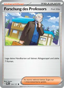 Pokémon-Karte Forschung des Professors 124/131