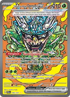 Pokémon-Karte Türkisgrüne-Maske-Ogerpon-ex 145/131