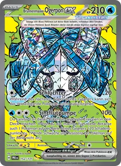 Pokémon-Karte Brunnenmaske-Ogerpon-ex 152/131