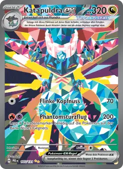 Pokémon-Karte Katapuldra-ex 165/131