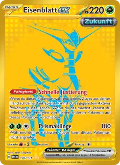 Pokémon-Karte Eisenblatt-ex 176/131