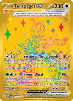 Pokémon-Karte Terapagos-ex 180/131