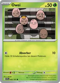 Pokémon-Karte Owei 002/191