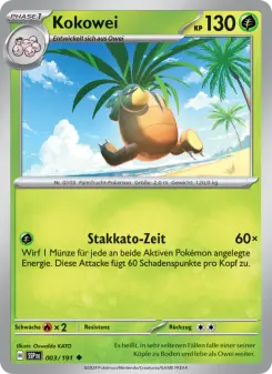 Pokémon-Karte Kokowei 003/191