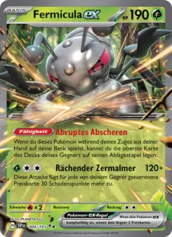 Pokémon-Karte Fermicula-ex 004/191