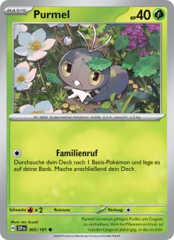 Pokémon-Karte Purmel 005/191